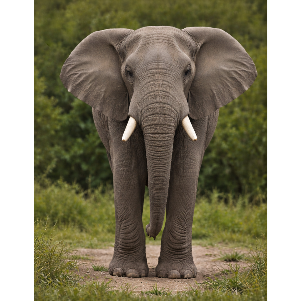 Realistic vs vector elephant comparison.png