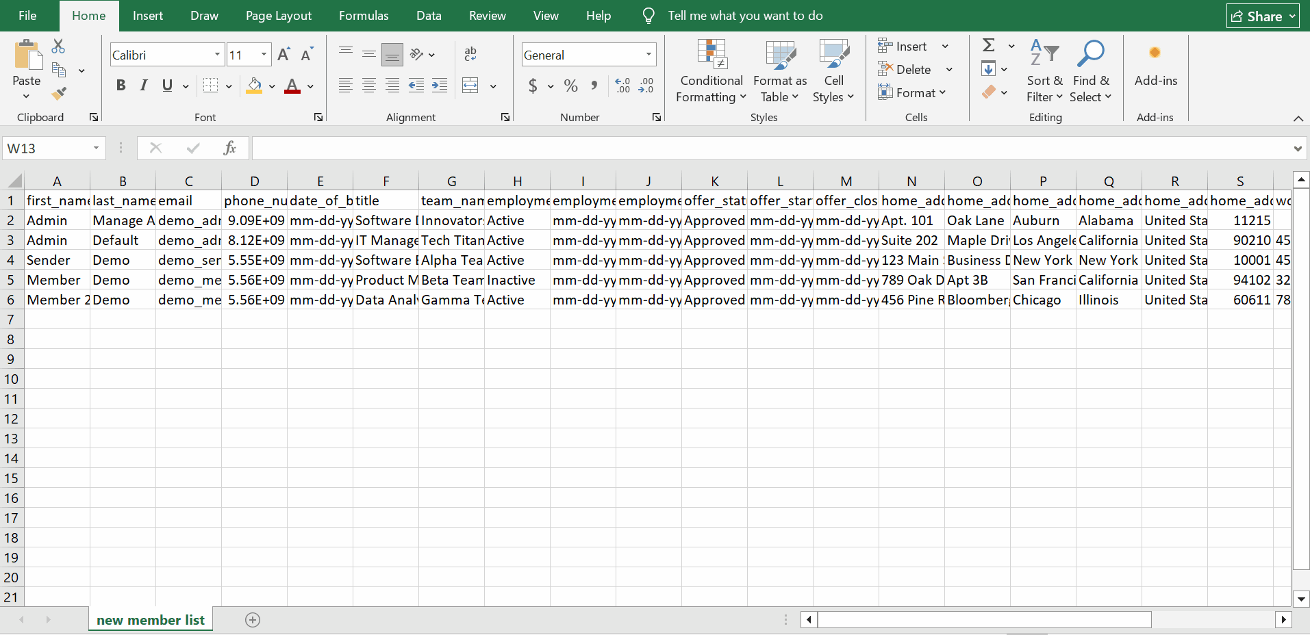 CSV with different roles.gif