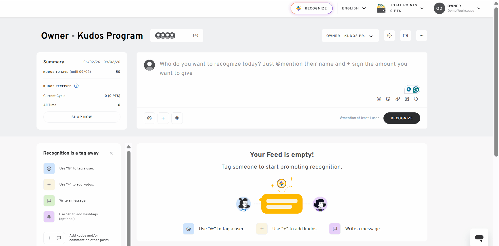Kudos Program Feeds - Owner.gif