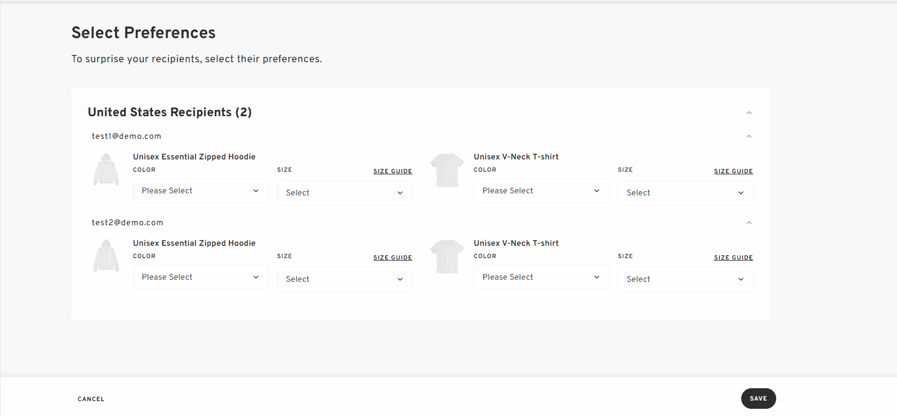 Select Prefernces - existing order.gif
