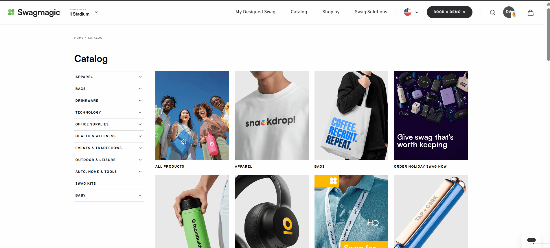 Swag Catalog Filters.gif